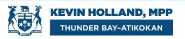 Kevin Holland MPP Thunder Bay Atikokan logo